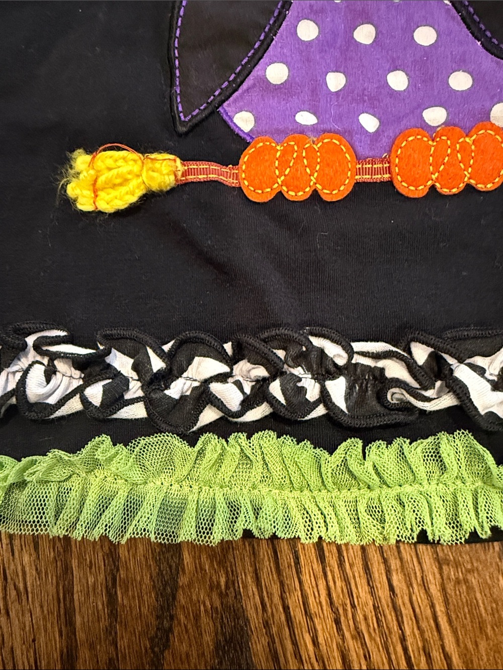 Black Halloween Owl Dress 2T - Picture 4 of 7